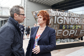 Sharon Bowles MEP with Hugh Fearnley-Whittingstall
