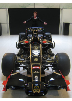 Sharon Bowles MEP at the Lotus Renault GP headquarters at Enstone in Oxfordshire