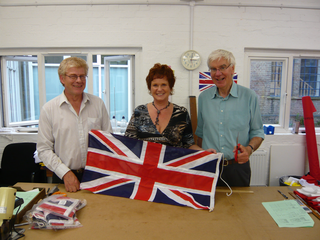 Sharon Bowles MEP at Flagmakers in Chesham